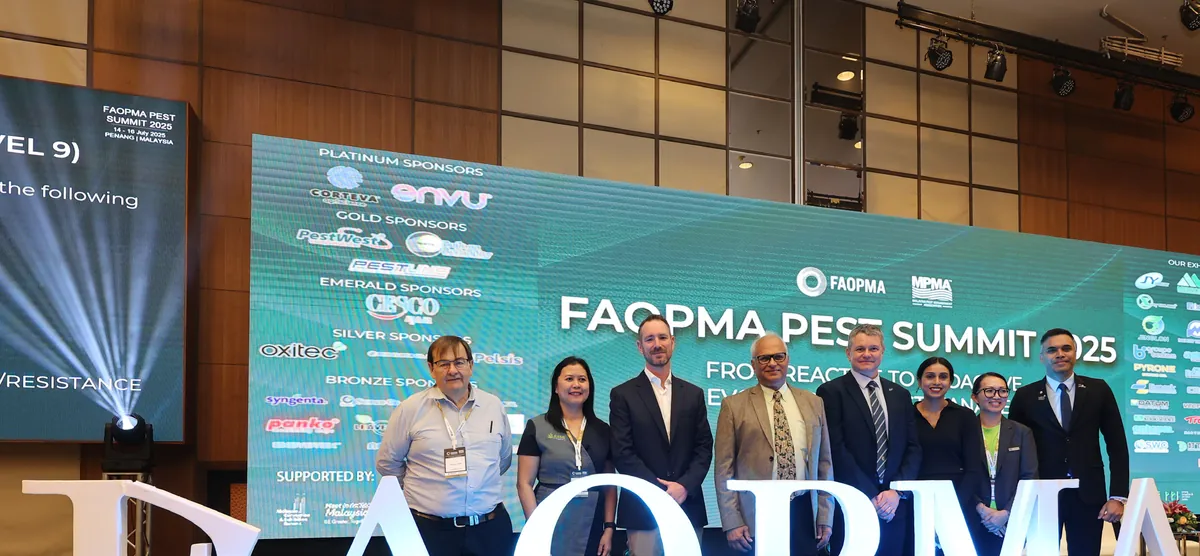 FAOPMA 2026年5月更新に掲載された2025年ペナンPest Summitの写真