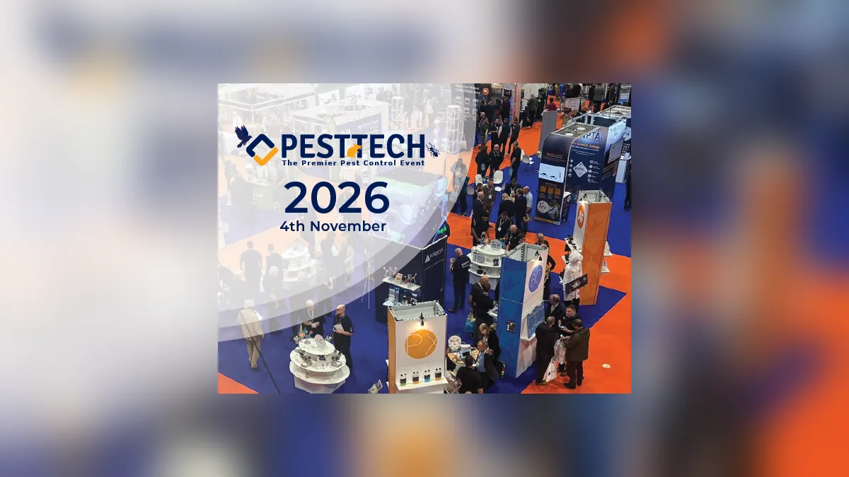 Ảnh quảng bá PestTech 2026 của NPTA, cảnh gian hàng triển lãm